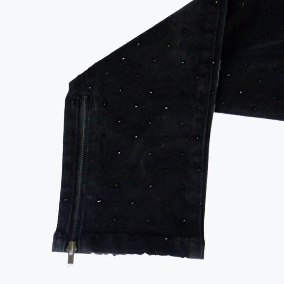 Cache slim jeans black rhinestones zip ankle - Picture 6 of 6
